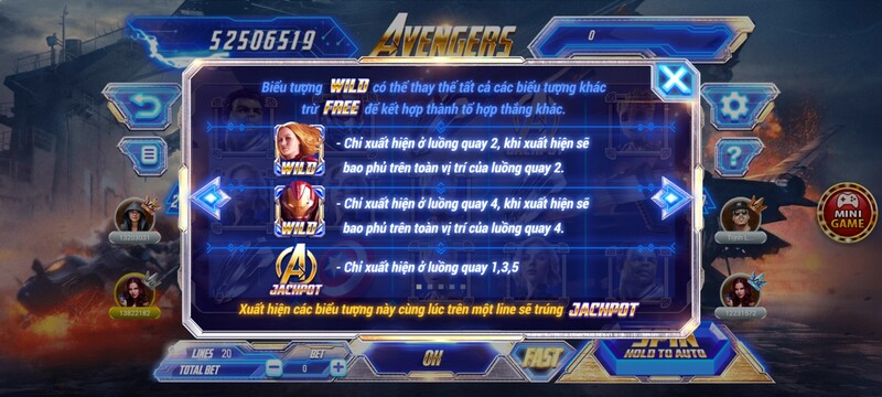 luật chơi game avengers tdtc