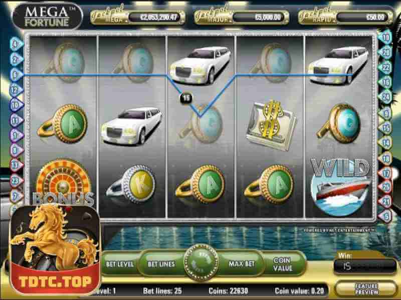 5 Cách Chơi Slot Game Mega Fortune Và Thu Lợi Nhuận Từ TDTC