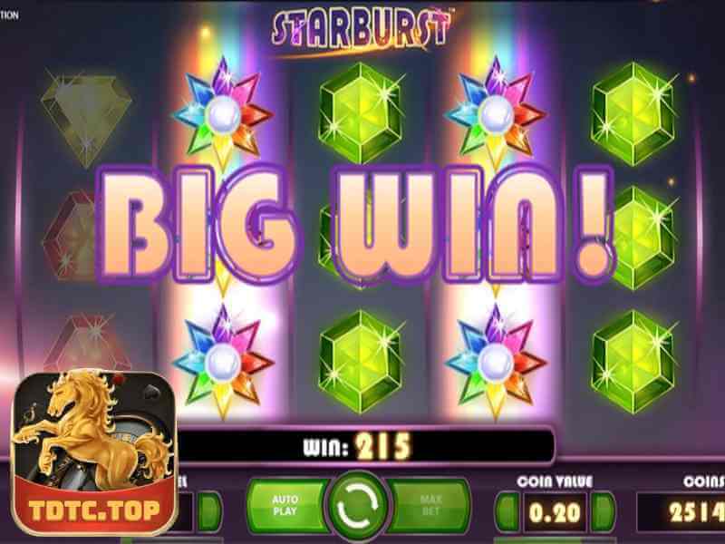 Mấu Chốt Chơi Slot Game Starburst Luôn Thắng Tại TDTC